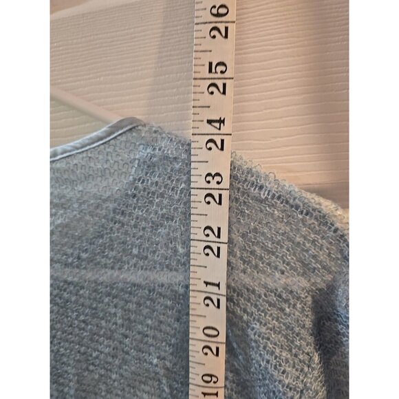 crabtree evelyn NWT Mohair, Wool, Silk Blend Cardigan Sweatee Dusty Blue. Medium - Picture 15 of 15